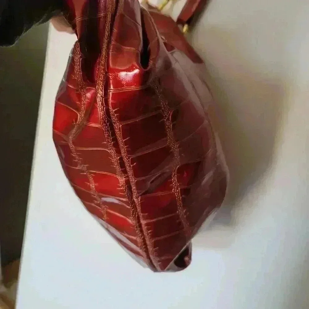 Big buddha Maroon Red One Strap Hobo Bag Medium Size